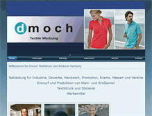 Tablet Screenshot of dmoch-textil.de